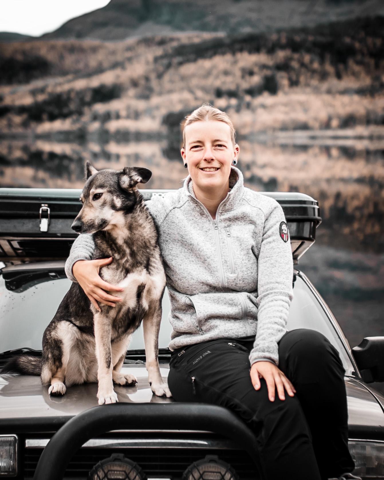Your AppSec Guide with her dog on an overlanding adventure – building real-world resilience.